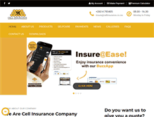 Tablet Screenshot of cellinsurance.co.zw